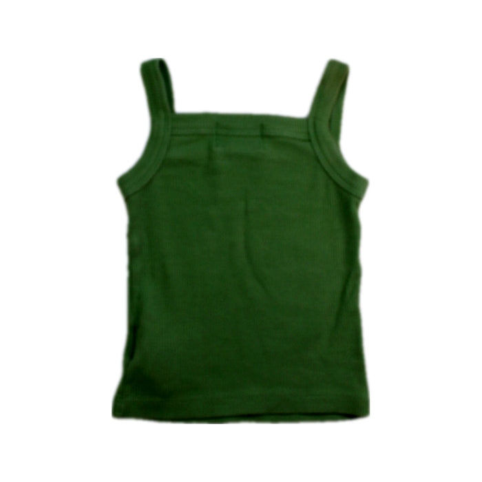 A Green Sleeveless Tops from Bobo Choses in size 3-6M for girl. (Back View)