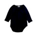 A Navy Long Sleeve Bodysuits from Oeuf in size 3-6M for girl. (Front View)