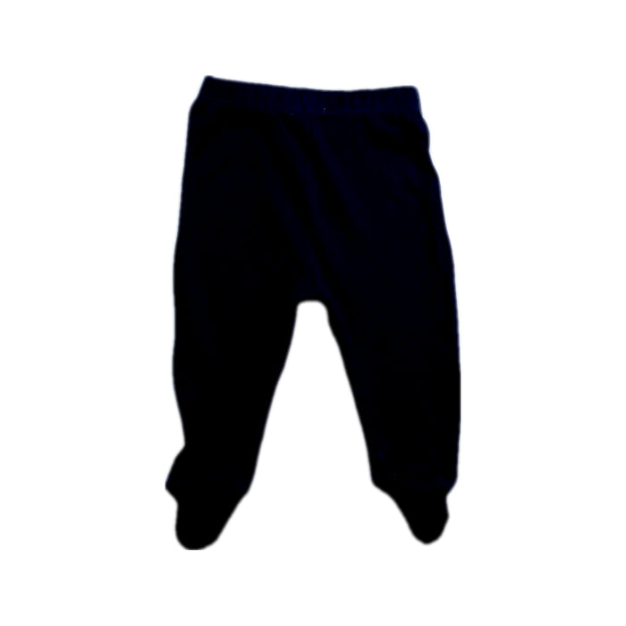 A Black Casual Pants from Oeuf in size 3-6M for girl. (Back View)