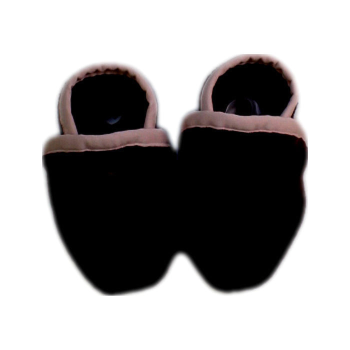 A Black Booties from Patagonia in size 0-3M for girl. (Back View)