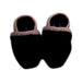 A Black Booties from Patagonia in size 0-3M for girl. (Back View)