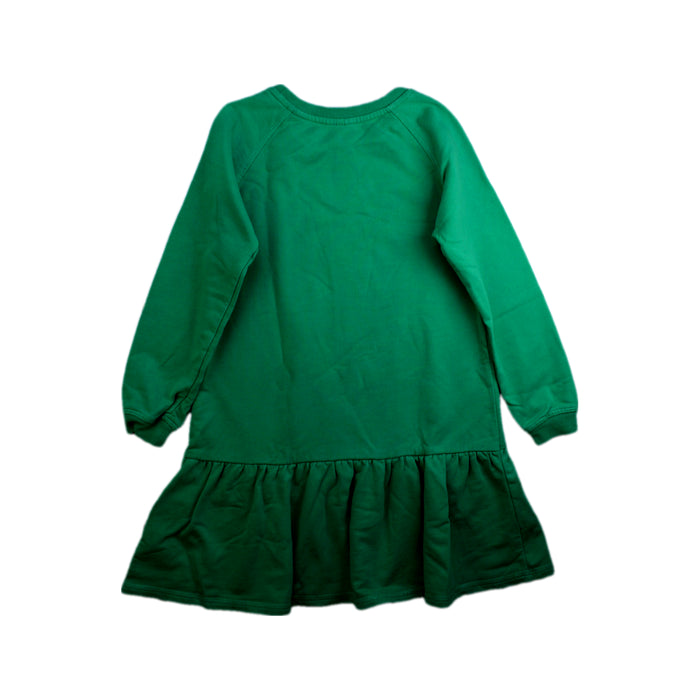 A Green Long Sleeve Dresses from Seed in size 5T for girl. (Back View)