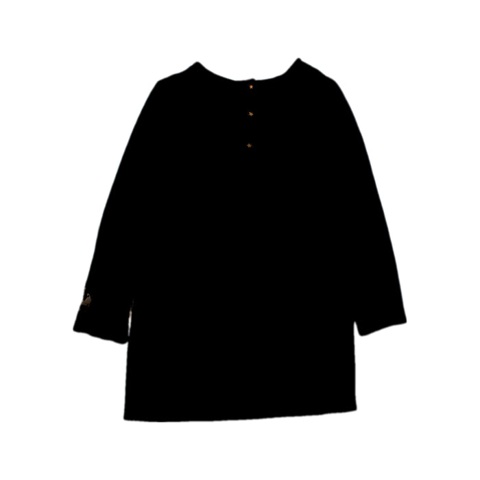 A Black Long Sleeve Dresses from Catimini in size 5T for girl. (Back View)
