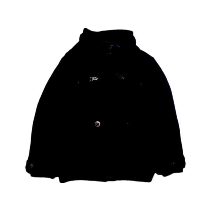 A Black Coats from Timberland in size 4T for boy. (Front View)