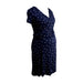 A Navy Short Sleeve Dresses from Seraphine in size Maternity-XS for maternity. (Front View)