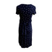 A Navy Short Sleeve Dresses from Seraphine in size Maternity-XS for maternity. (Back View)