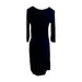 A Navy Long Sleeve Dresses from Seraphine in size Maternity-XS for maternity. (Back View)
