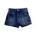 A Blue Shorts from Seed in size 3T for girl. (Front View)