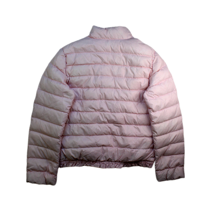 A Pink Puffer/Quilted Jackets from Polo Ralph Lauren in size 8Y for girl. (Back View)