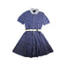A Blue Short Sleeve Dresses from Polo Ralph Lauren in size 10Y for girl. (Front View)