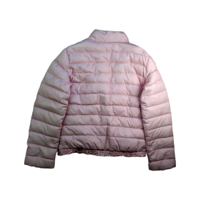A Pink Puffer/Quilted Jackets from Polo Ralph Lauren in size 8Y for girl. (Back View)