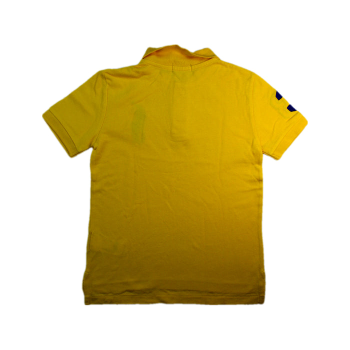 A Yellow Short Sleeve Polos from Polo Ralph Lauren in size 6T for boy. (Back View)
