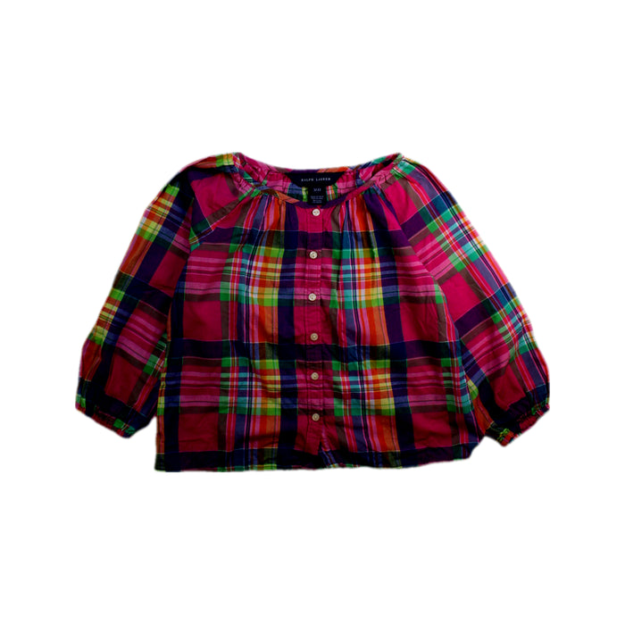 A Multicolour Long Sleeve Shirts from Ralph Lauren in size 3T for girl. (Front View)