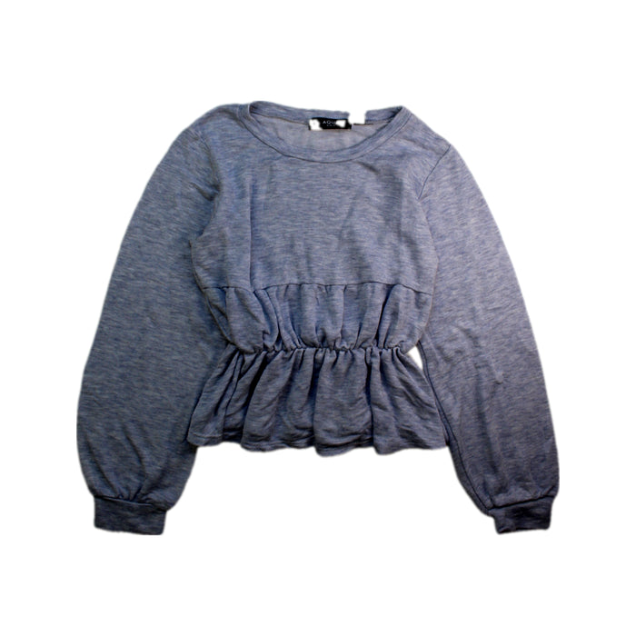 A Blue Long Sleeve Tops from Aqua in size 8Y for girl. (Front View)