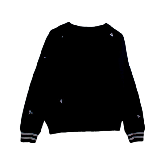 A Black Crewneck Sweatshirts from Polo Ralph Lauren in size 8Y for girl. (Back View)