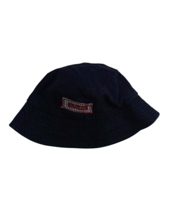 A Navy Sun Hats from Jojo Maman Bébé in size 12-18M for girl. (Front View)