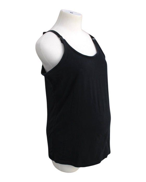 A Black Sleeveless Tops from Mamalicious in size Maternity-XL for maternity. (Front View)