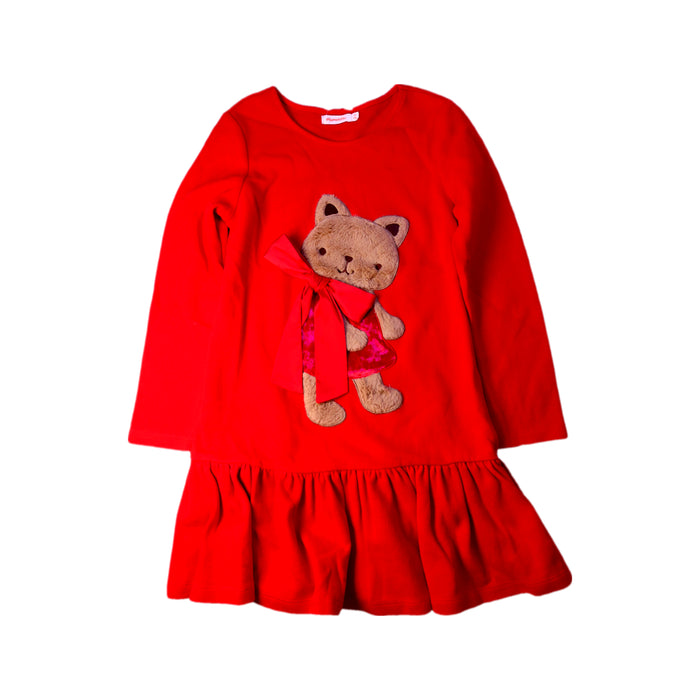 A Red Long Sleeve Dresses from Momonittu in size 10Y for girl. (Front View)