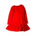 A Red Long Sleeve Dresses from Momonittu in size 10Y for girl. (Back View)