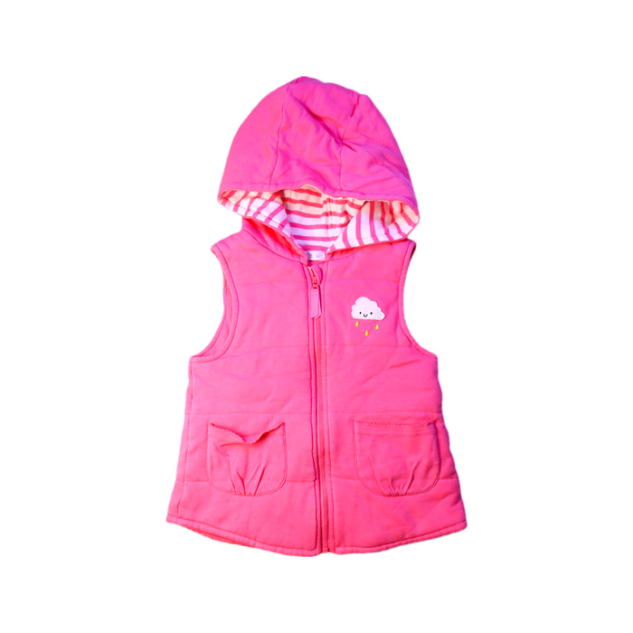 A Pink Outerwear Vests from Mides in size 6T for girl. (Front View)