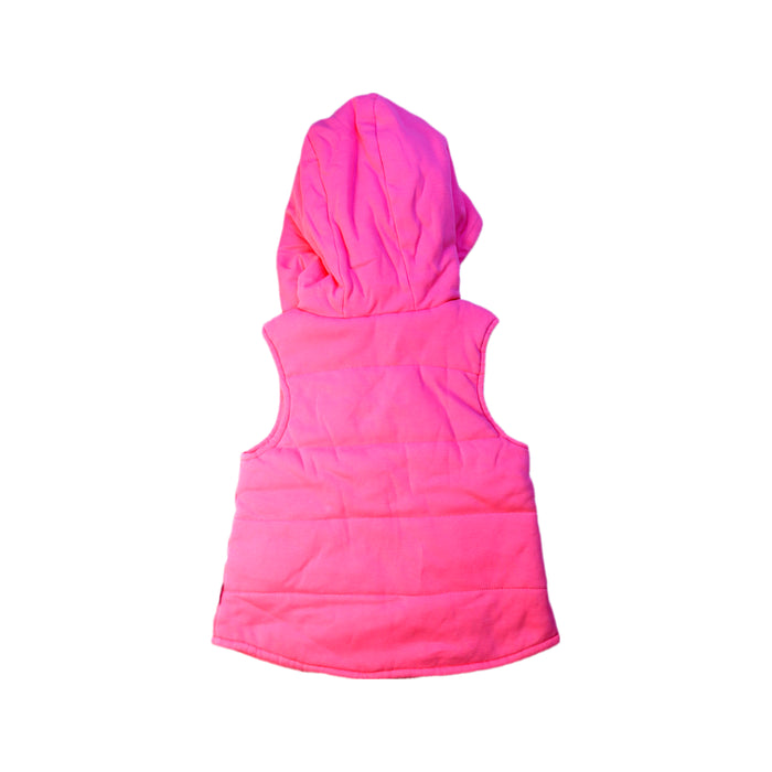 A Pink Outerwear Vests from Mides in size 6T for girl. (Back View)