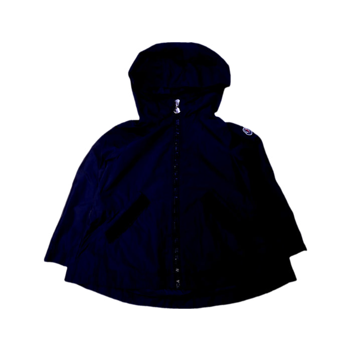A Navy Lightweight Jackets from Moncler in size 6T for girl. (Front View)