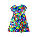 A Multicolour Short Sleeve Dresses from Boden in size 9Y for girl. (Back View)
