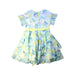 A Multicolour Short Sleeve Dresses from Kingkow in size 7Y for girl. (Back View)