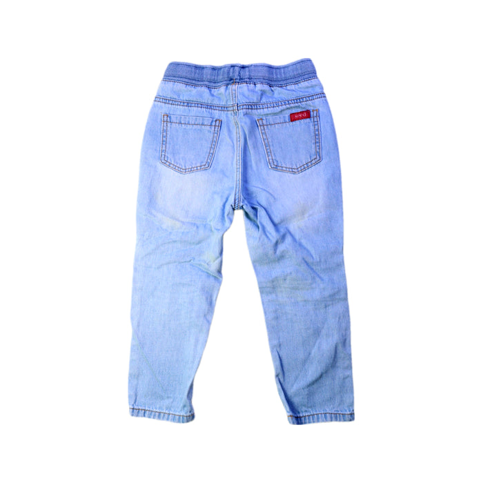 A Blue Jeans from Seed in size 3T for boy. (Back View)