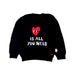 A Black Crewneck Sweatshirts from The Bonnie Mob in size 3T for girl. (Front View)