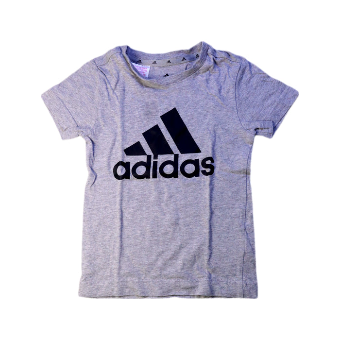 A Grey Short Sleeve T Shirts from Adidas in size 3T for boy. (Front View)