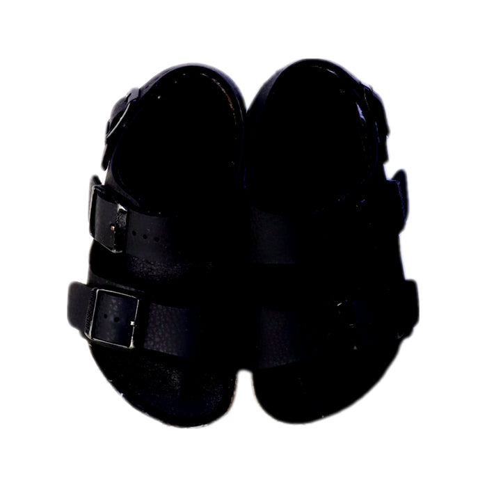 A Black Sandals from Birkenstock in size 4T for neutral. (Back View)