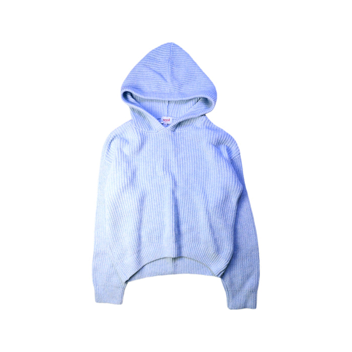 A Blue Hooded Sweatshirts from Seed in size 8Y for neutral. (Front View)