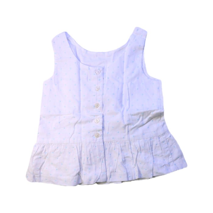 A White Sleeveless Tops from Janie & Jack in size 4T for girl. (Back View)