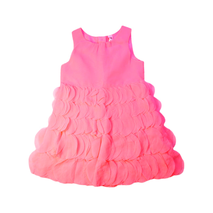 A Pink Sleeveless Dresses from Cherokee in size 4T for girl. (Front View)