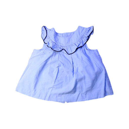 A Blue Sleeveless Tops from Jacadi in size 3T for girl. (Front View)