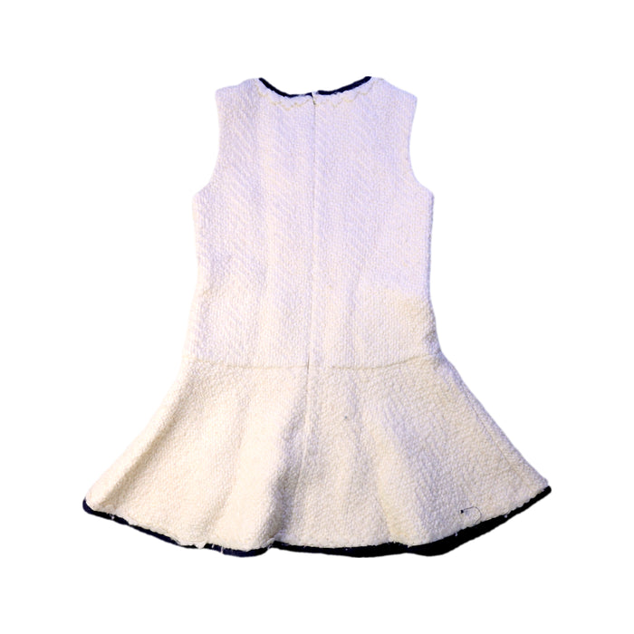 A White Sleeveless Dresses from Nicholas & Bears in size 4T for girl. (Back View)