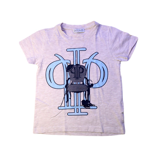 A Grey Short Sleeve T Shirts from I Pinco Pallino in size 5T for neutral. (Front View)