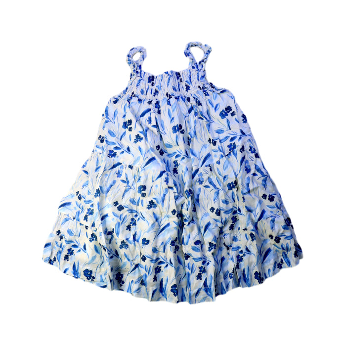 A Blue Sleeveless Dresses from Copenhagen Delights in size 3T for girl. (Back View)