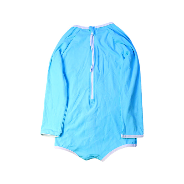 A Blue Rash Guards from Seafolly in size 3T for girl. (Back View)
