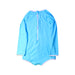 A Blue Rash Guards from Seafolly in size 3T for girl. (Back View)