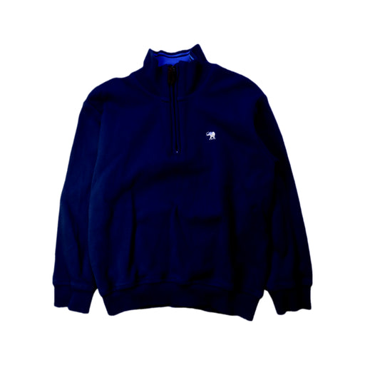 A Navy Zippered Sweatshirts from Thomas Brown in size 4T for boy. (Front View)