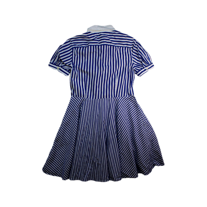 A Blue Short Sleeve Dresses from Polo Ralph Lauren in size 10Y for girl. (Back View)