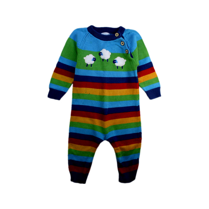 A Multicolour Long Sleeve Rompers from Kite in size 6-12M for boy. (Front View)