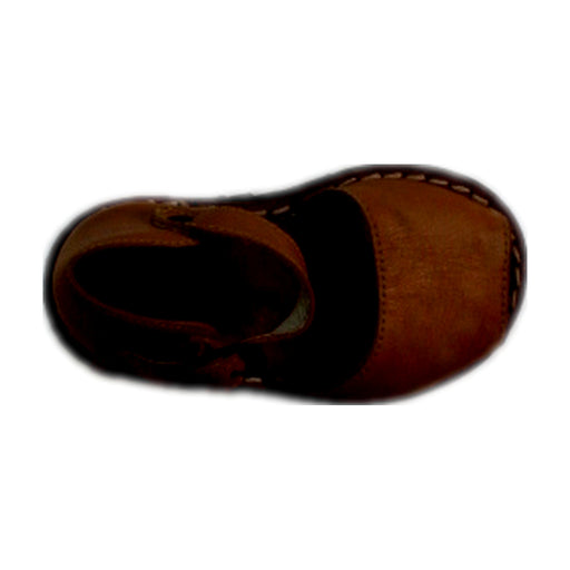 A Brown Sandals from Minorquines in size 12-18M for girl. (Front View)
