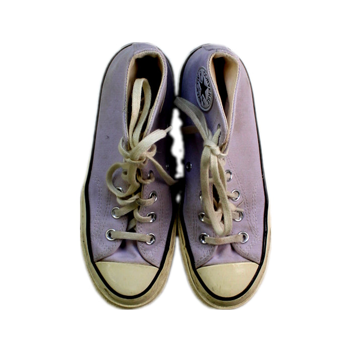 A Purple Sneakers from Converse in size 11Y for neutral. (Back View)