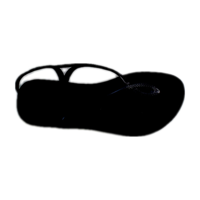 A Black Flip Flops from Havaianas in size 12Y for girl. (Front View)