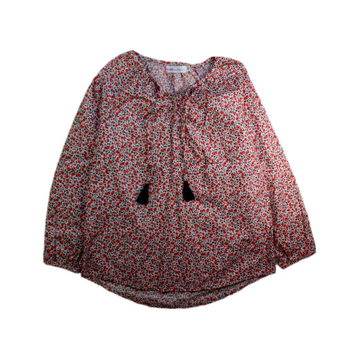 A Red Long Sleeve Tops from Little Mercerie in size 10Y for girl. (Front View)
