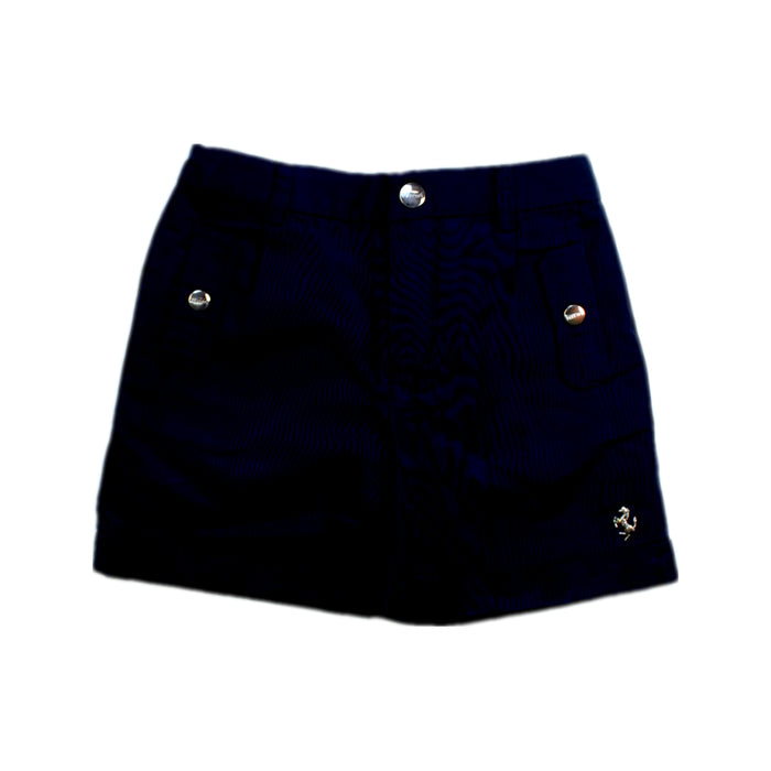 A Navy Shorts from Ferrari in size 2T for neutral. (Front View)
