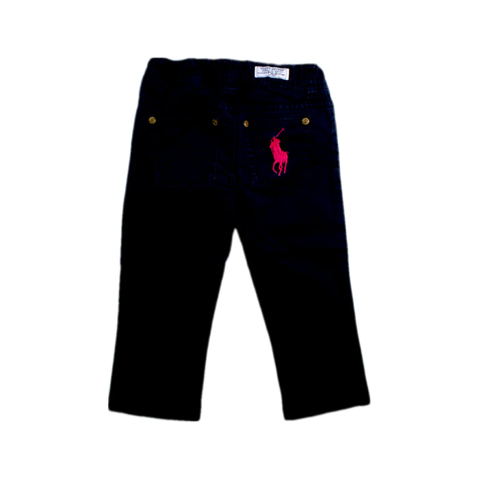 A Navy Jeans from Polo Ralph Lauren in size 3T for girl. (Back View)